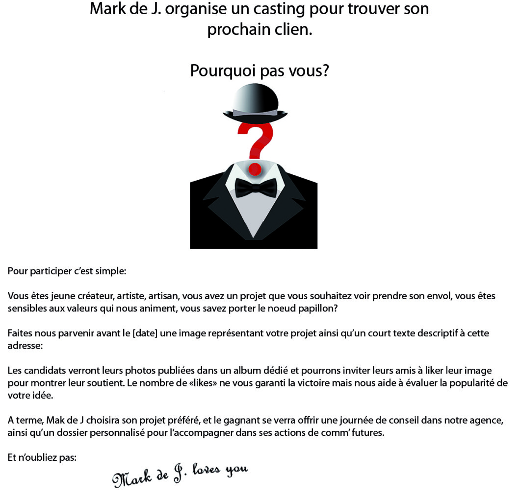 casting facebook mark de J.