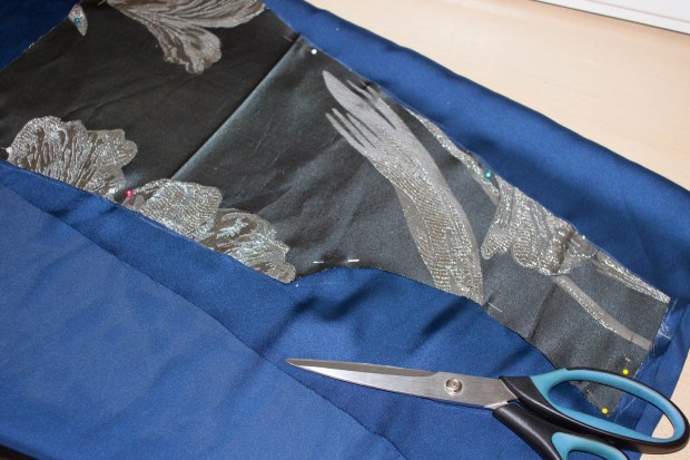 Coupe de la doublure